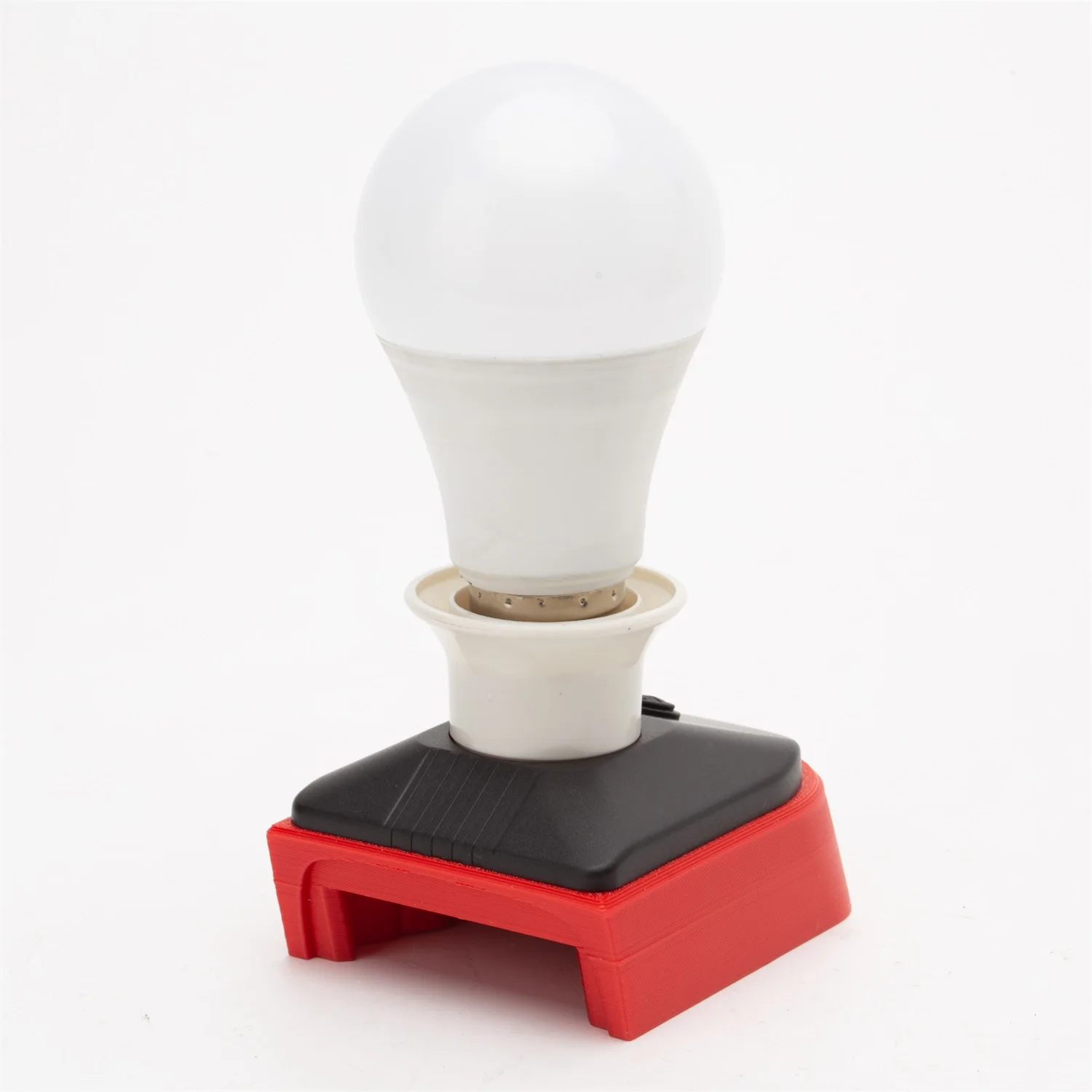 5W LED Bulb E27 Portable Light Bulb for Milwaukee 18V Lithium Battery Home Bedroom Christmas Party Decoration(NO Battery )