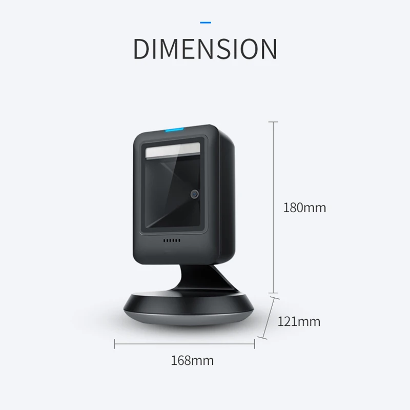 Omnidirectional Desktop Barcode Scanner 1d 2d qr Code Data Matrix Bar Code Reader o Pagamento de Varejo Supermercado Sentido Automático - Imagem 6