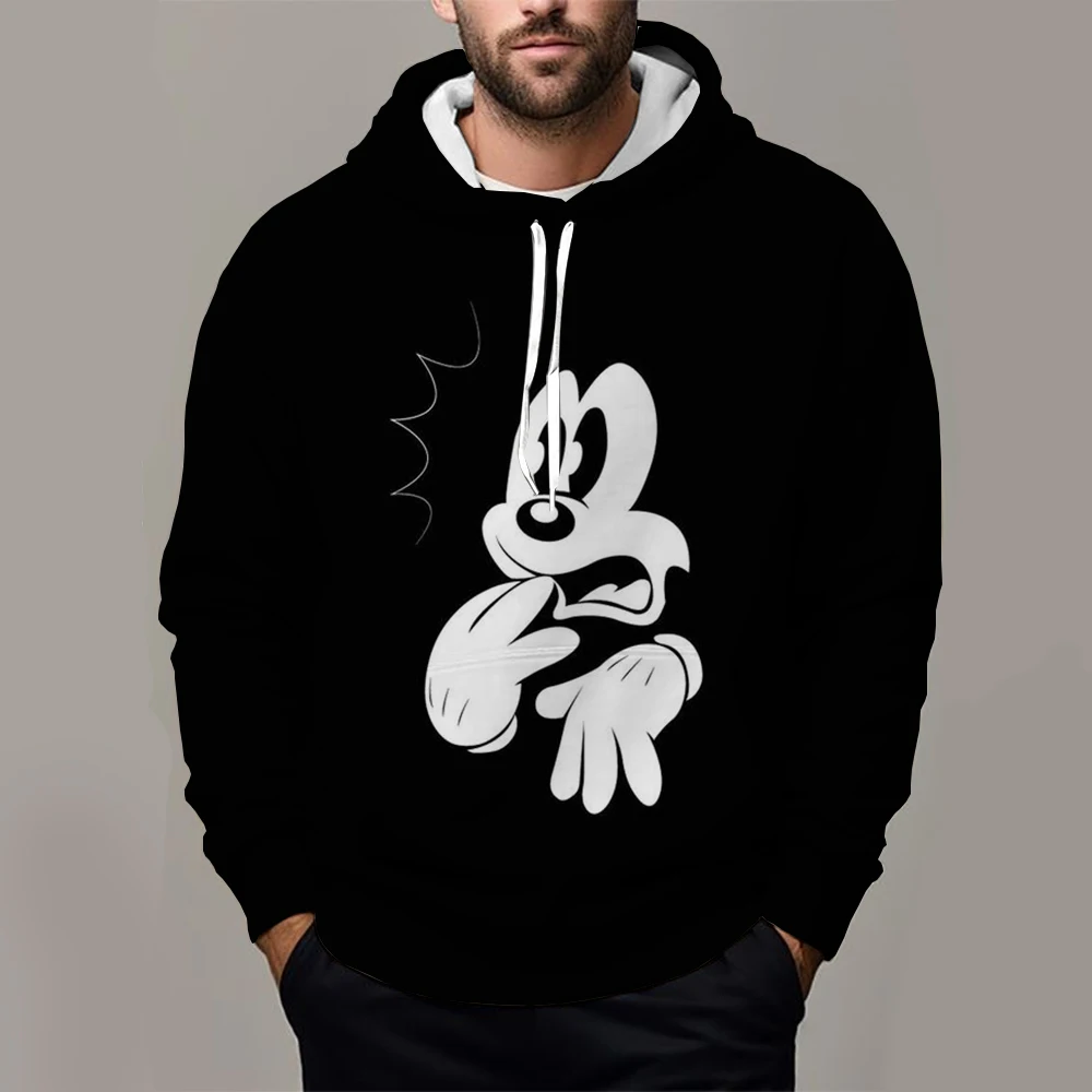 New Spring and Autumn men's hoodies Mickey Mouse men's and women's