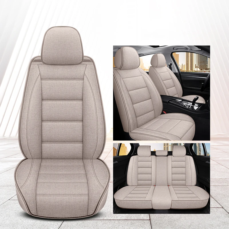 

Car Seat Covers Full Set Universal For Kia Mazda 6 Cx5 3 Cx4 Cx7 Cx30 Auto Interior Flax Accessories