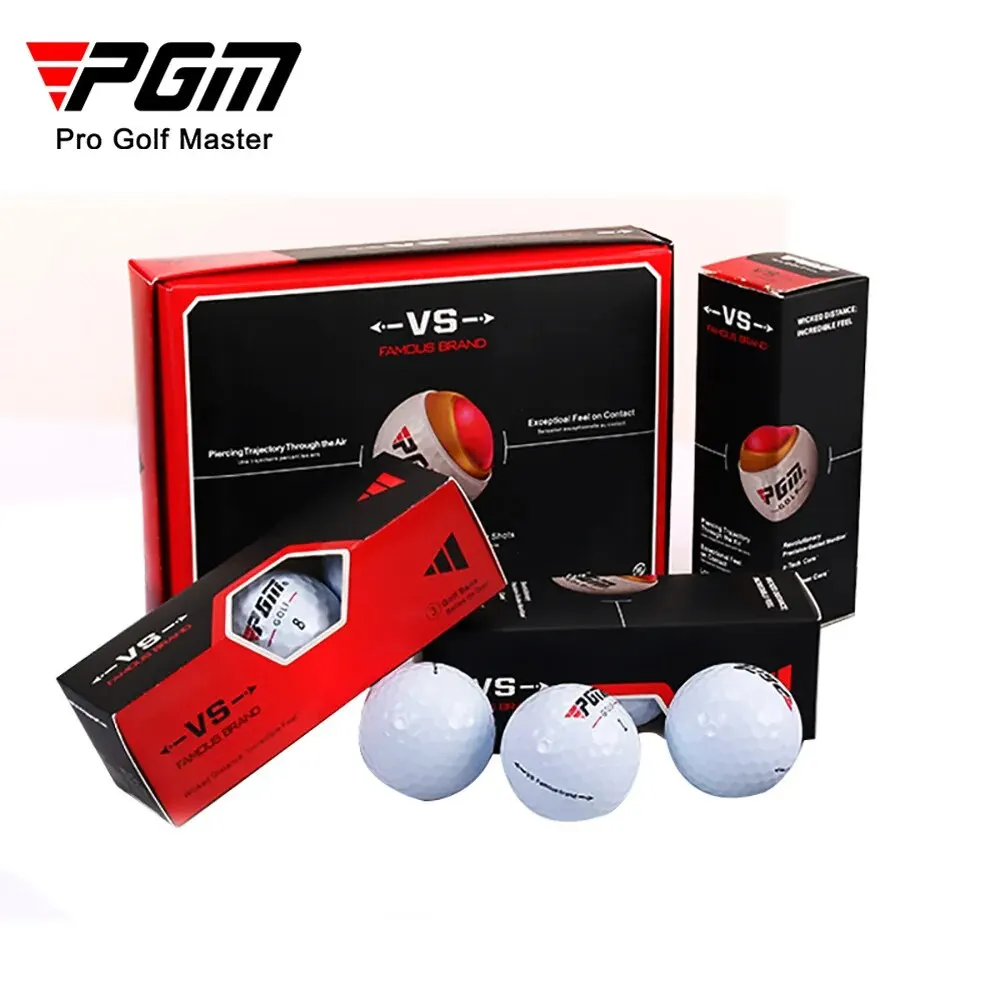 Golf Practice Balls Outdoor Sport Driving Range Lightweight Synthetic Rubber Golf Three-Layer Competition Balls Set