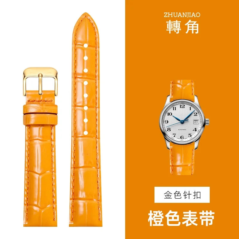 Luxurious Glossy Genuine Leather Watchband – Premium Top Layer Cowhide Strap