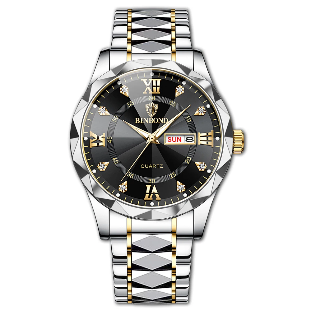 Men's Wrist Watch Waterproof Quartz Watch With Date And Glow_voghion.com