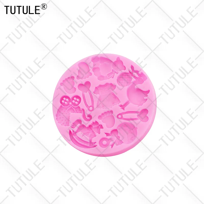3D Schaukelpferd Fuß Bär Luftballons Bekleidung Sicherheitsnadel Schokolade Kuchen Silikonform DIY Tropfenkleber Zubehör Epoxidharzform – Detail 8