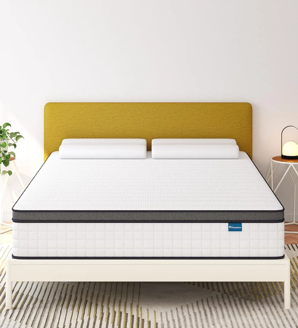 

Full Size Mattress,12 Inch Full Mattress in a Box,Hybrid Memory Foam Spring Full Mattresses,Soft and Comfort Medium Firm