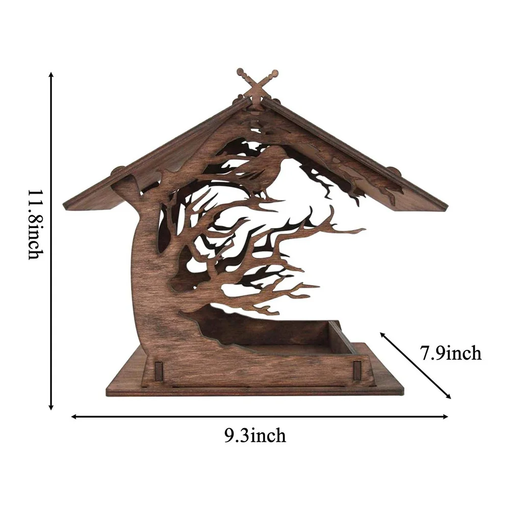 Front view showing natural wood texture