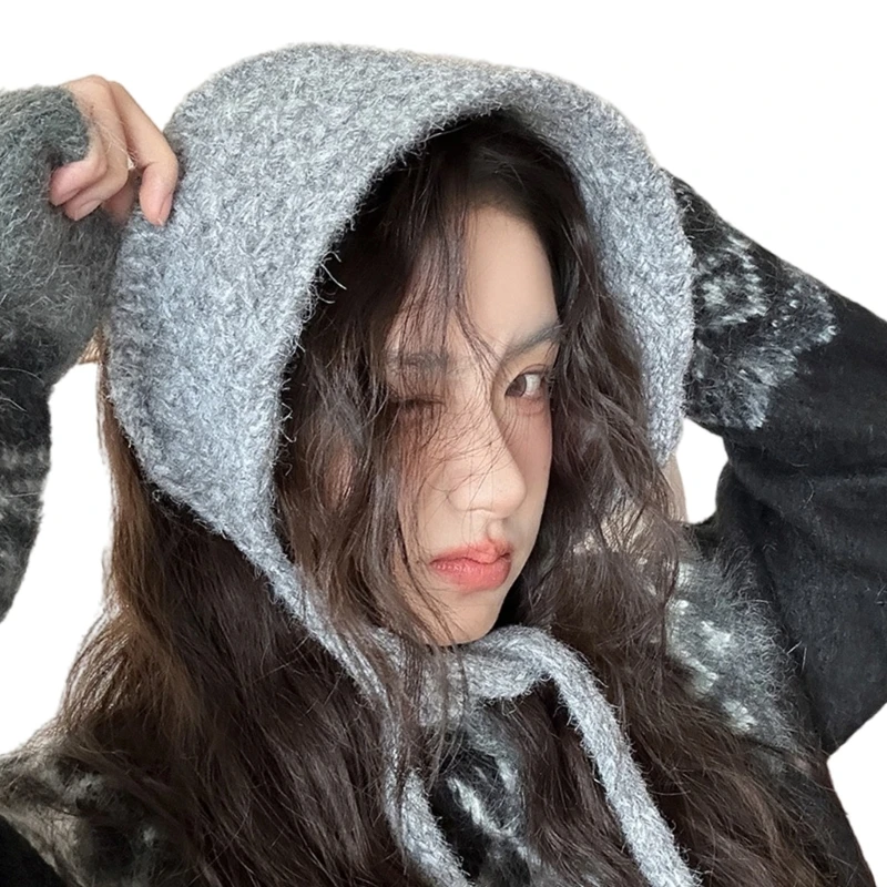 Warm Earmuffs Knitted For Winter Outdoor Activities Halloween