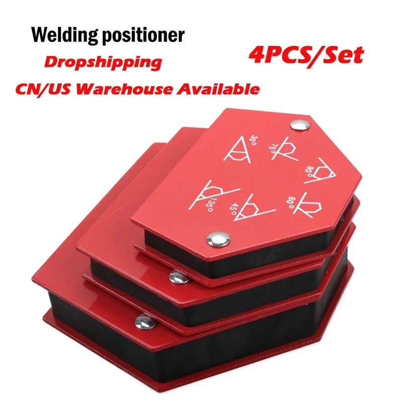4pcs Magnetic Welding Holders Multi-angle Solder Arrow Magnet Weld Positioner Fixer Ferrite Holding Auxiliary Locator Tools