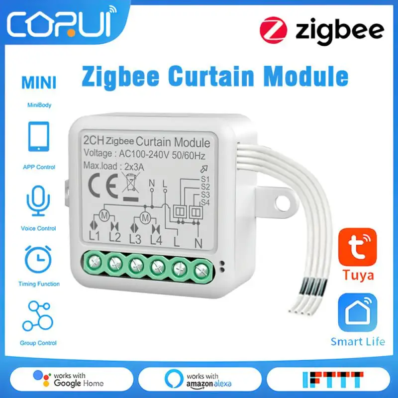 

1~10PCS Roller Shutter Electric Motor Switch Remote Control 3a Module Wireless Mini Blind Switch Tuya 1/2 Gang