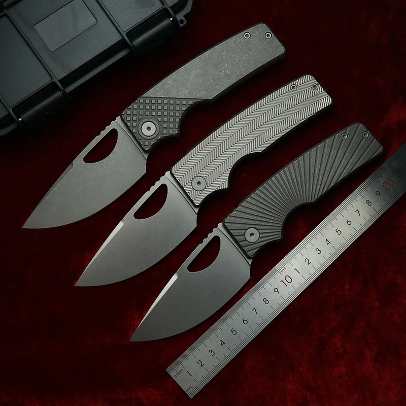 LEMIFSHE Made OZ Rosie XL Real 60+HRC 154CM Steel Blade Titanium