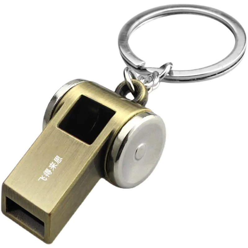 Whistle Keychain Survival Whistle Sports Whistle Metal Whistle Creative All-metal Function