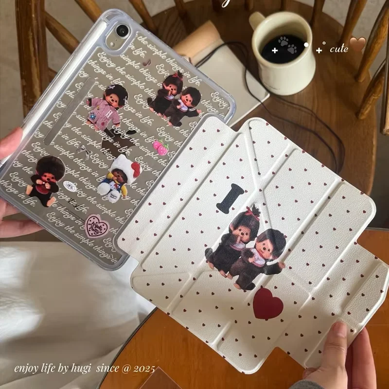Love Heart M-Monchhichi Tablet Case - Stylish Protective Cover