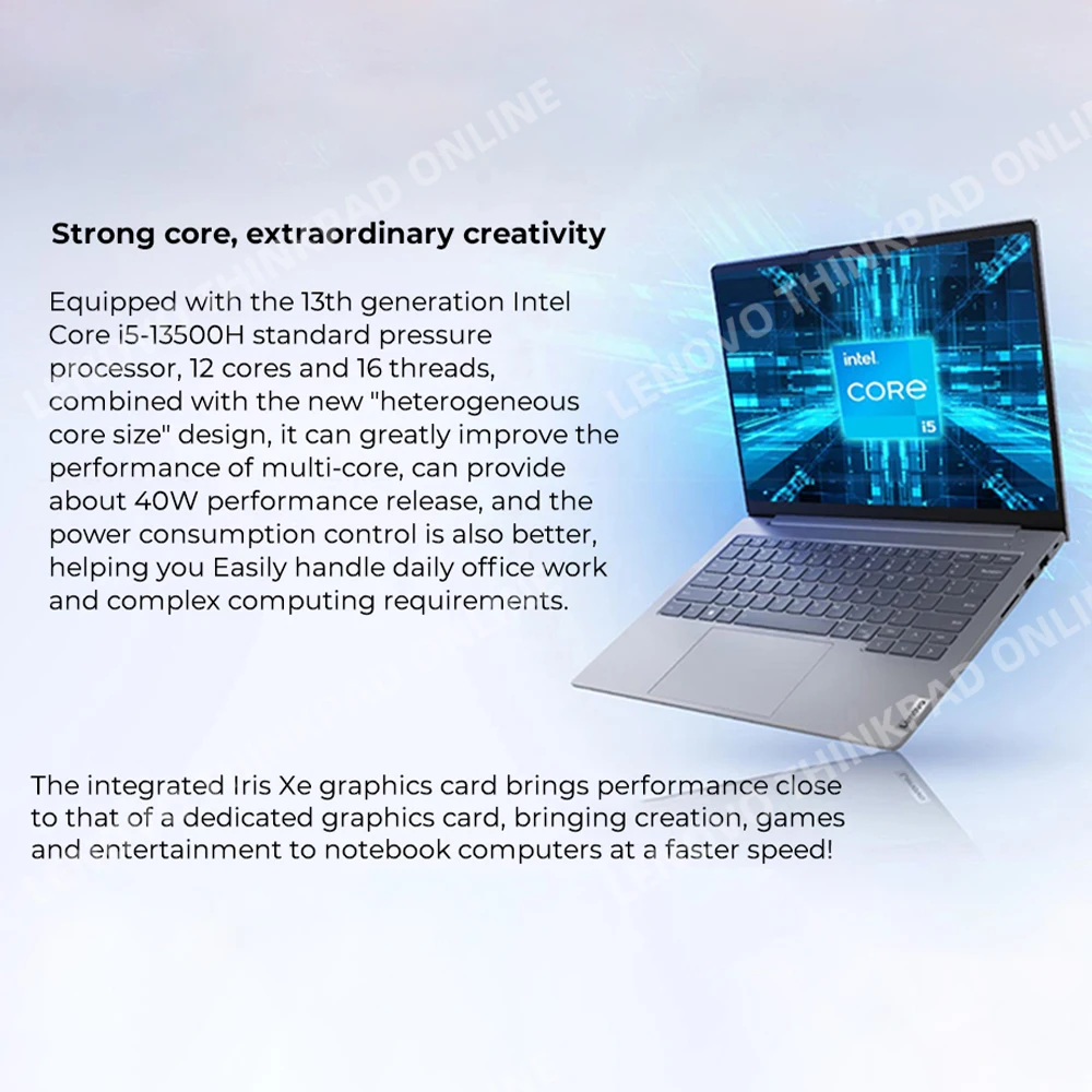 Lenovo ThinkBook 14 Laptop Intel Core i7-13700H/i5-13500H 16GB + 1TB SSD 14 Inch 2.2K 60Hz IPS Screen Notebook PC New 2