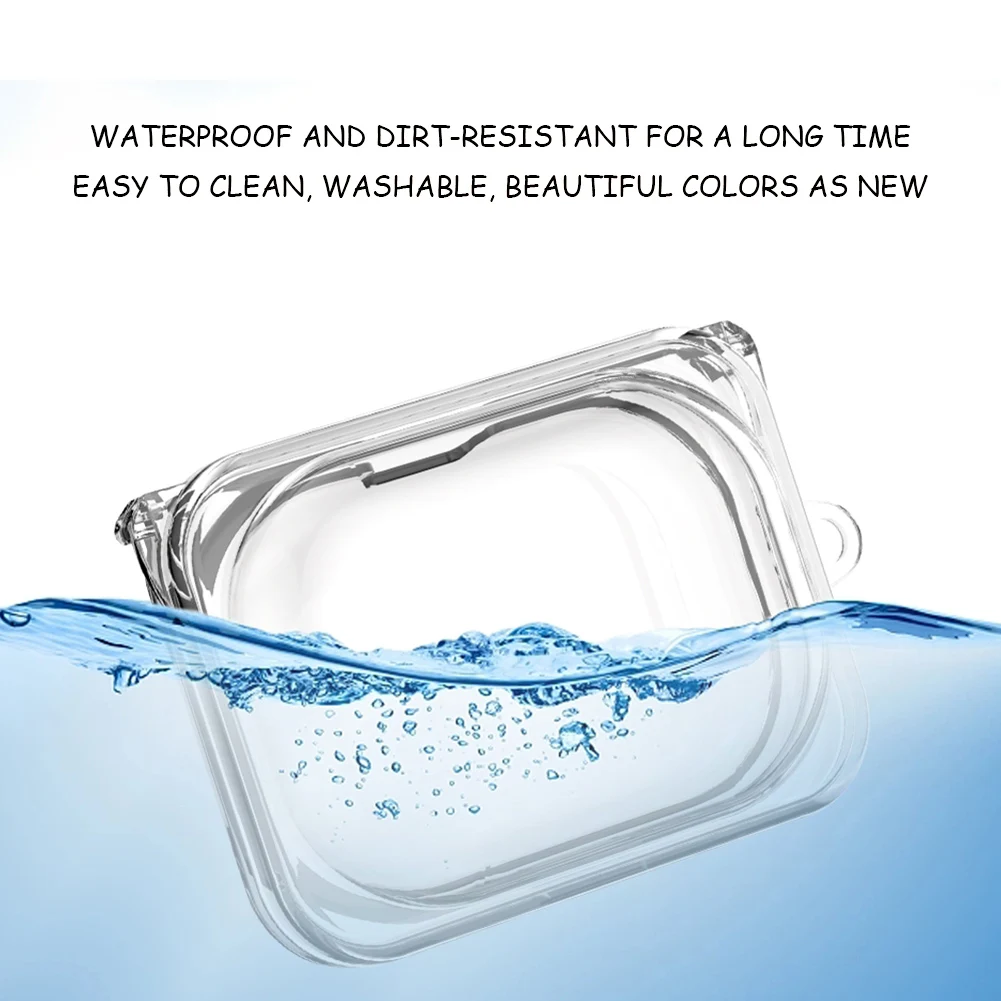 Transparent Earphone Case for Nothing Ear(a) Shockproof Protective Case with Keychain Headphone Box Skin Cover for Nothing Ear