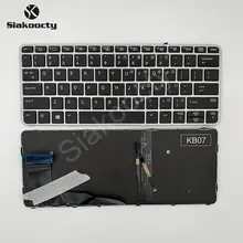 Tastiera HP EliteBook 820 G3 820 G4 725 G3 725 G4 US retroilluminato 826630-001 nessun puntatore