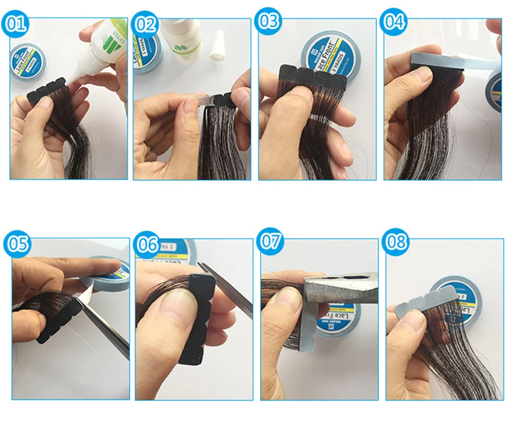 3 Yards/Roll Lace Front Wig Blue Tape Double-Sided Adhesive Tape for Hair Extension/Lace Wig/Toupee