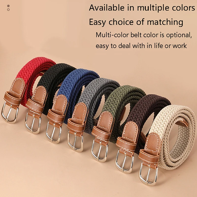 BRAIDED ELASTIC STRETCH MULTI COLOUR BELT