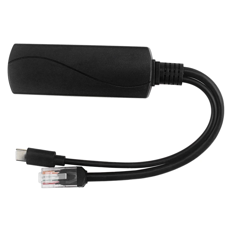 Raspberry Pi 4 PoE Splitter 10/100/1000Mbps 5V 3A Type C Connector USB Type C Po