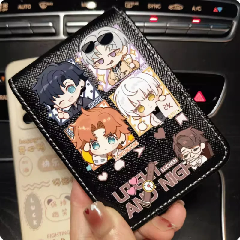 Anime Sariel Light and Night Wallet Fold Bag Multi Card Coin Pocket Photoes Holder Fashion Kids Wallets Gift