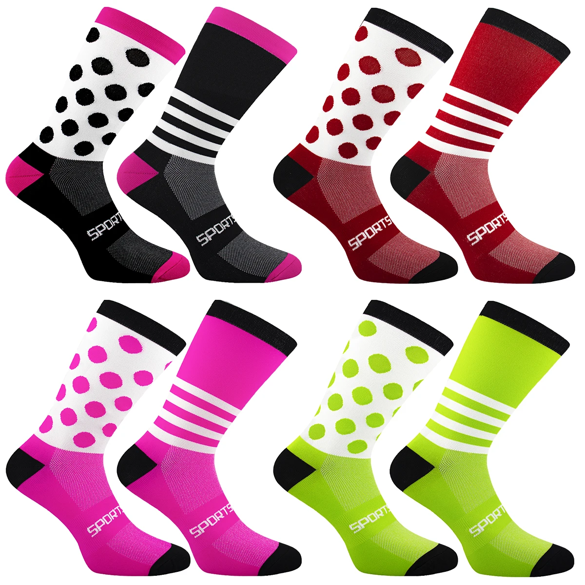 Professional Wear-Resistant Breathable Cycling Socks - Moisture-Wicking Sports & Fitness Gear