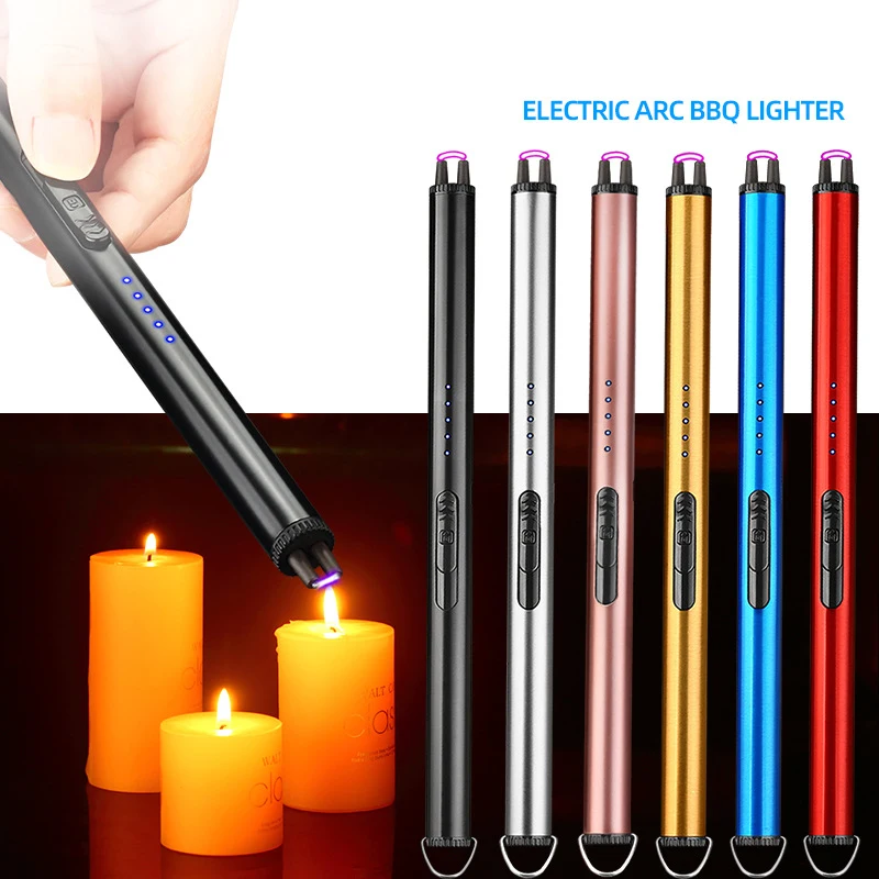 

USB Charging Arc Lighter Plasma Electric Pulse Lighters Kitchen Pen Lgnizer Scented Candle Gas Stove Ignition Tools