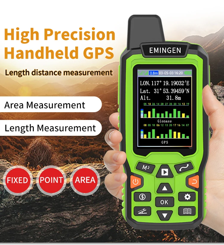 Heipoe EM90 HIGH PREGISION Handheld GPS Land surveying instruments Multi functio