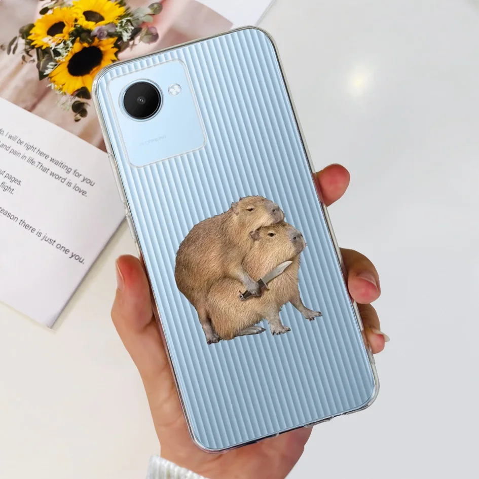 Fashionable Marble Cartoon Soft Phone Case - Bumper Cover