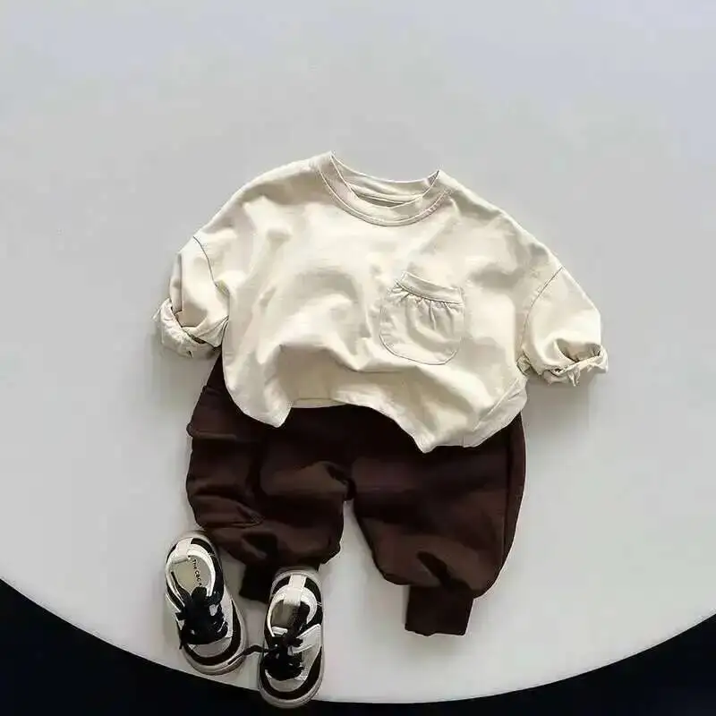 Baumwoll tasche Frühling Herbst neue Kinder Cargo hose lässige Jungen hose lose Sport Kleinkind tragen Kinder kleidung für 1-8y – Detail 12