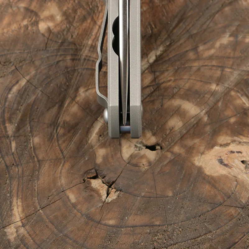 希少 石木文 Green Thorn Big Sebenza 31 Folding Knife M390 Blade TC4 Titanium