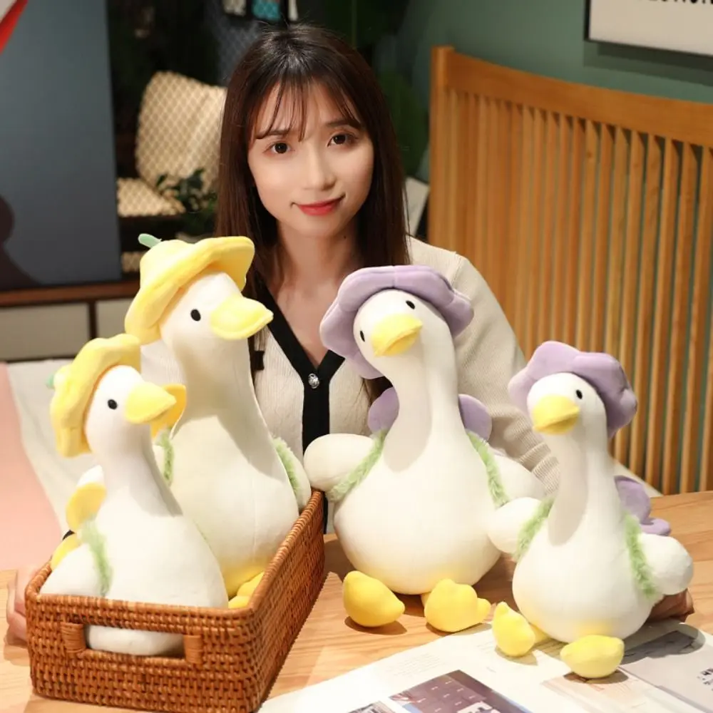 

35cm Cute Home Decor Kawaii Children Gift Stuffed Cartoon Plush Doll Flower Duck Toy Animal Toyfor Kids