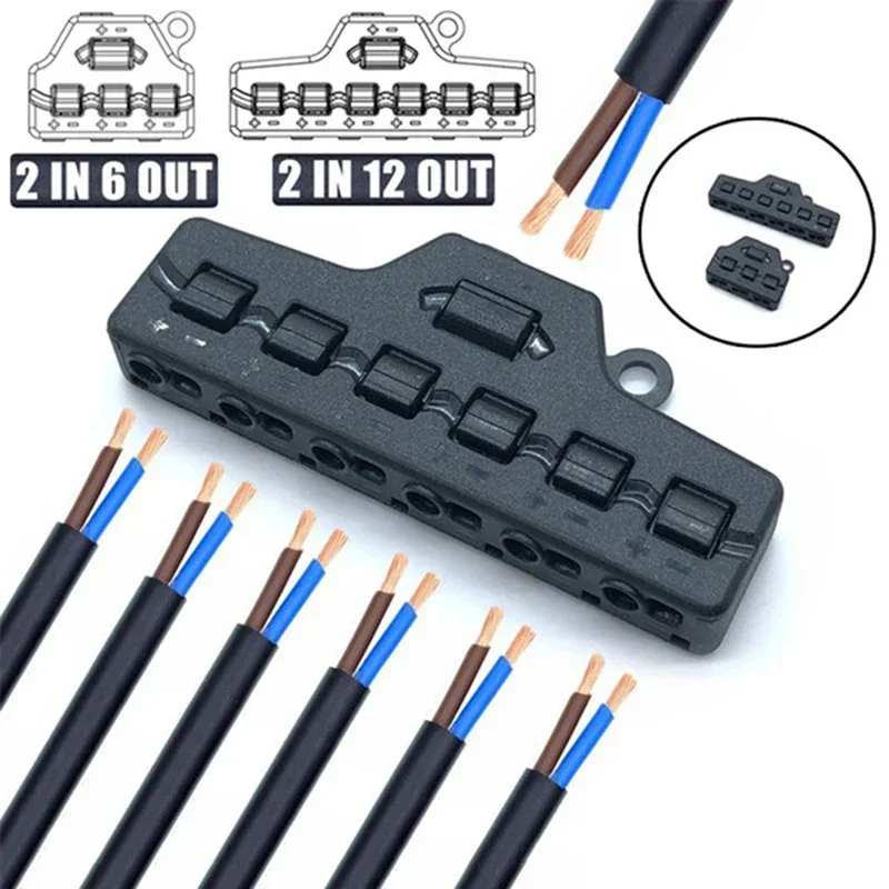 Railway Train Port Sharing Box 3/6 Distribution Port Hub For SMD Led Model Miniature Lighting System DC Lamp Scene Landscape