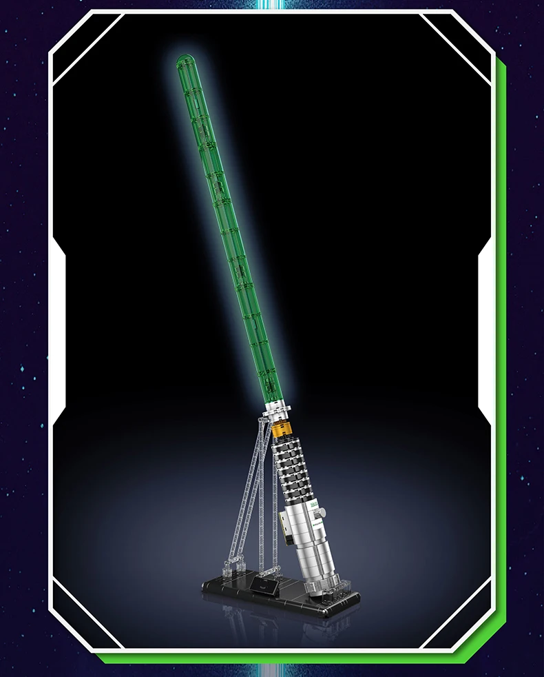 Mould King Lightsaber Building Block The Darksaber with Led