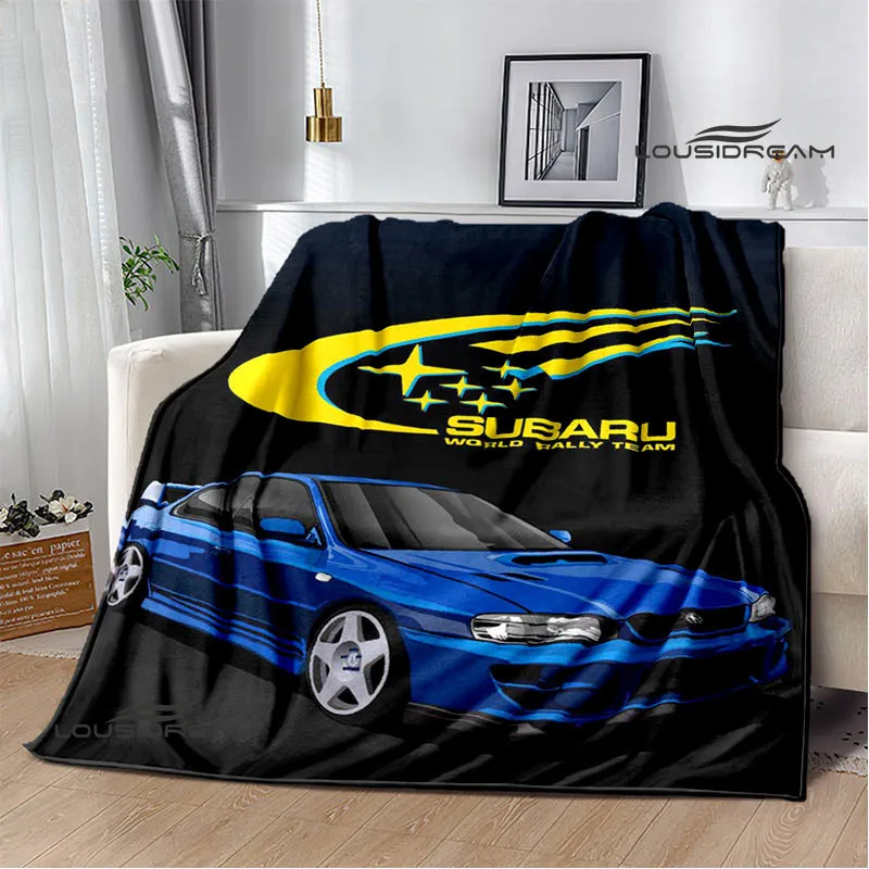 

Racing car logo printed blanket Flange warm blanket bed linings Home travel blanket Picnic blanket birthday gift