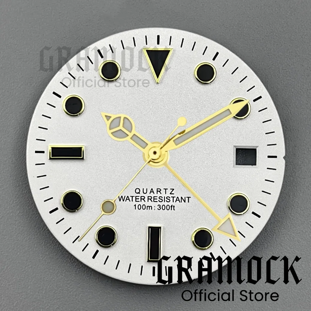 GRAMOCK Men's Vibrant Multi-Color GMT Quartz Watch Dial with Luminous Hands