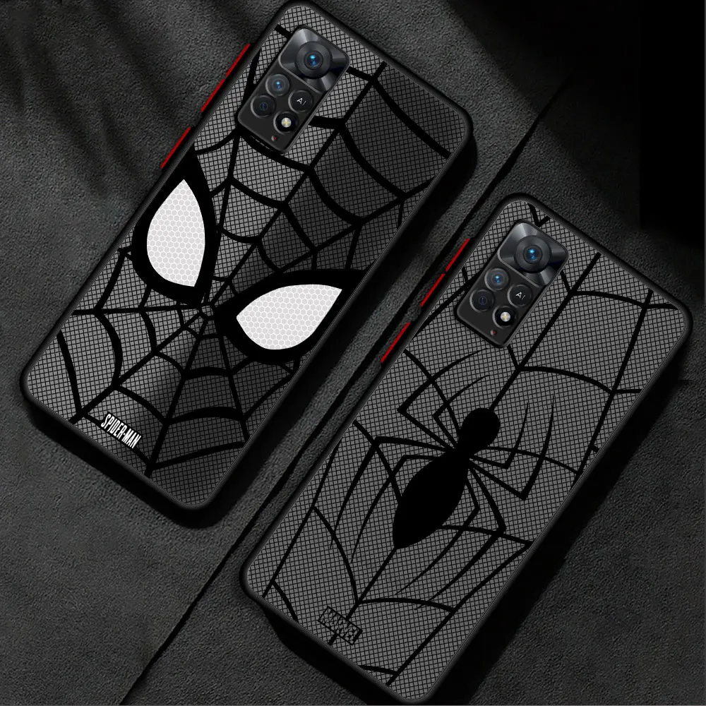 Custodia Antiurto Marvel Spiderman Custodia Per Xiaomi Redmi 10C 9 9A 10 12 5G A2 K40 Pro 12C 9C 9T A1 Hard Pc Coque