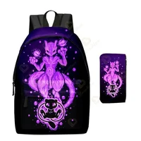 2 pz/set Anime Pikachu Pokemon Stampa Zaino Scuola Pikachu Ragazzi Ragazze Moda Laptop Zaino di Grande Capacità per I Regali 15