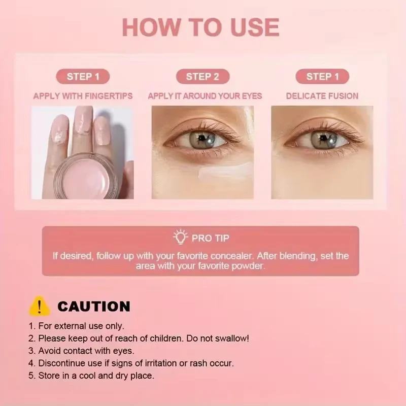 Eye Brightener:Instant Eye Wake-up Cream-Neutralizes Dark Circles and Gives Radiance-Brightening Hydrating Concealer Under Eyes