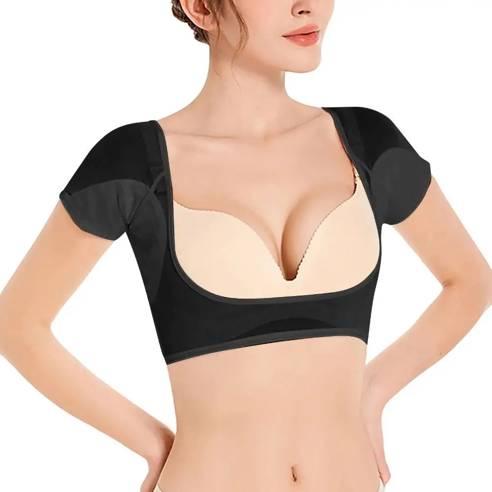 Breathable Sweat Wicking Vest Sweat Proof Mesh Mesh Quick Drying Short Sleeve Washable Slimming Mesh Sweat-absorbing Vest Women