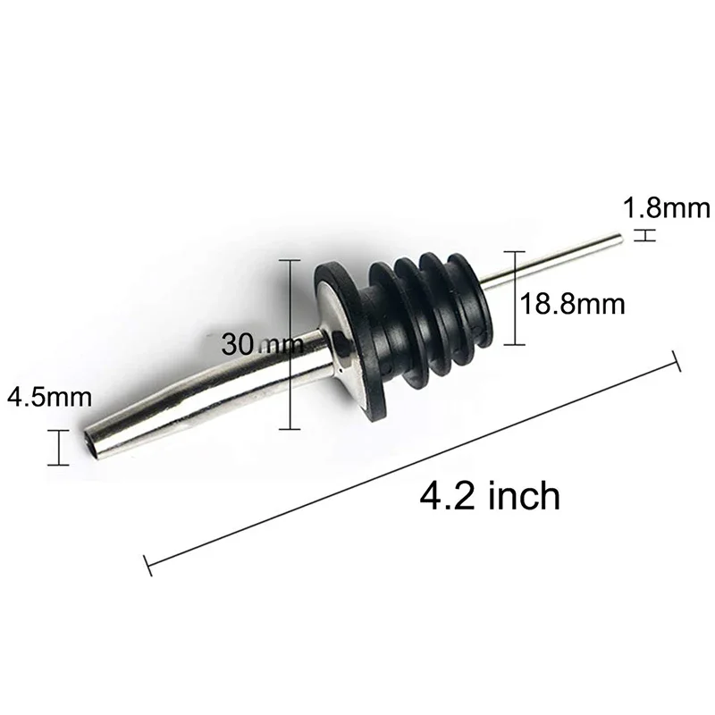 Фото UPORS винные Pourer 2/3 шт из нержавеющей стали спиртовые напитки Spouts бутылка диспенсер бутылка для вина пробка с крышкой винные аксессуары №4