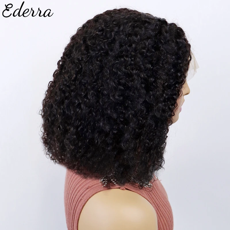 

Afro Kinky Curly Wig 13x1 Lace Front Human Hair Wigs Pre Plucked With Baby Hair Remy 150% Kinky Curly Lace Frontal Wig Brazilian