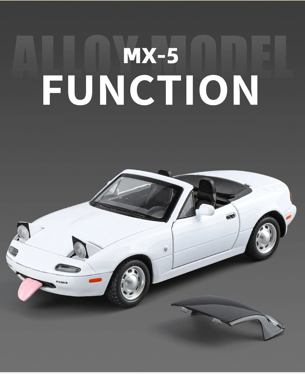 1:24 Mazda Miata MX5 MX-5 Alloy Toy Car Model Diecast Miniature