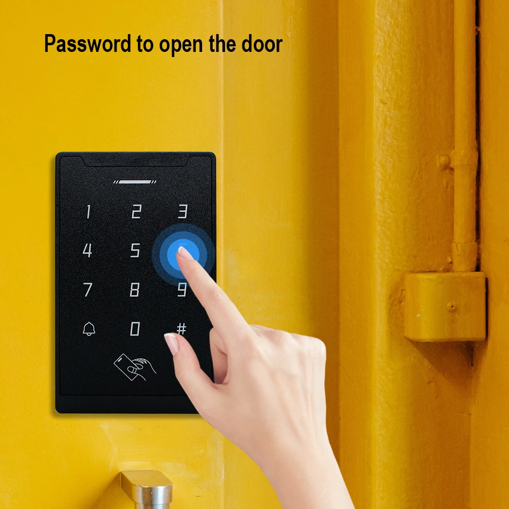 Wireless Touch Keyboard Lock ID Card Code Door Opener Encoding For Card Reader Door Access Control System Lock Opener