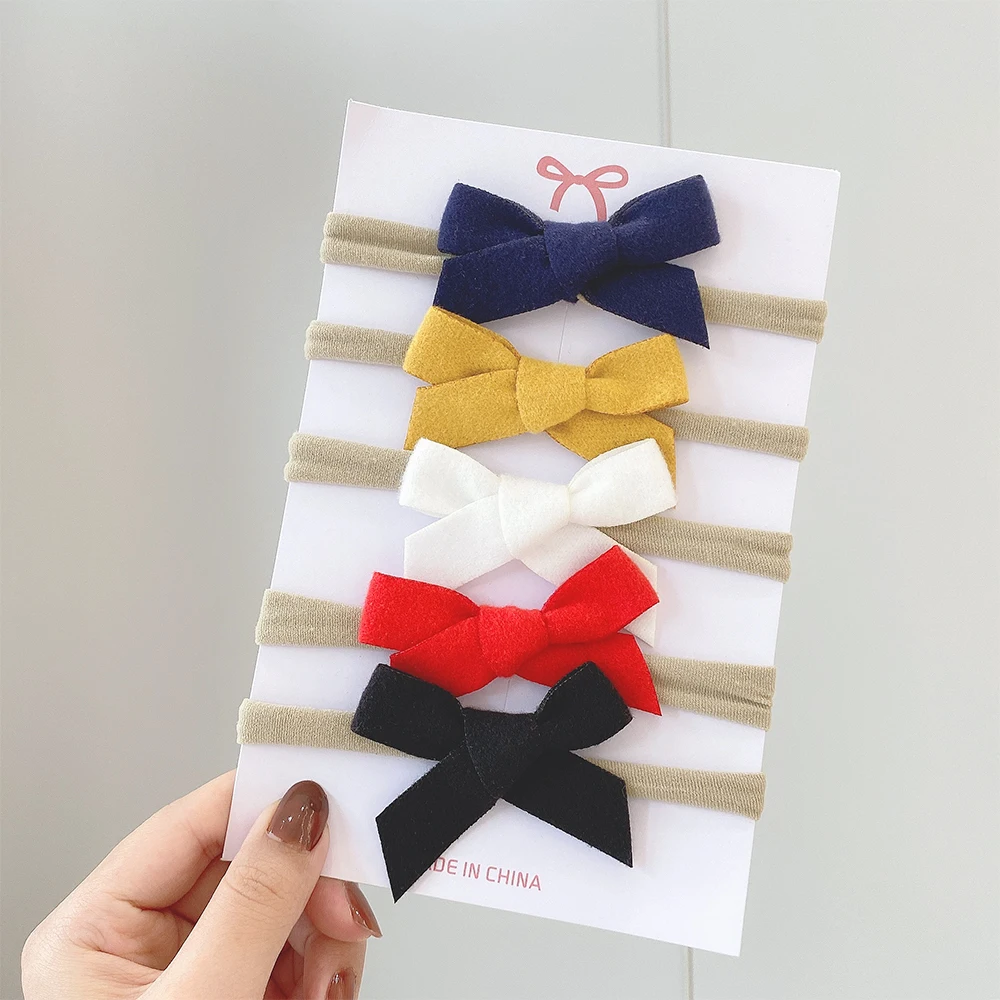 Zestaw opasek dla dziewczynki z kokardką - obrazek 13