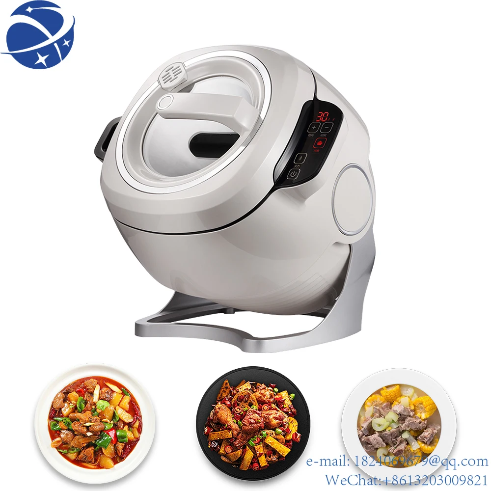 

YUN YIHotel Home Use 2Kw 6L Food Cooker Electric Stir Fry Commercial Automatic Intelligent Cooking Wok Robot Fried Rice Machine