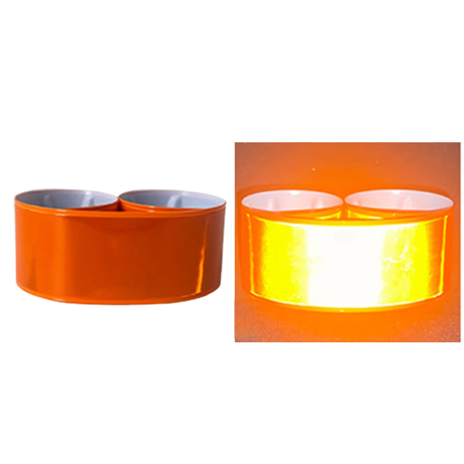 Fluorescent Reflective Safety Slap Bands