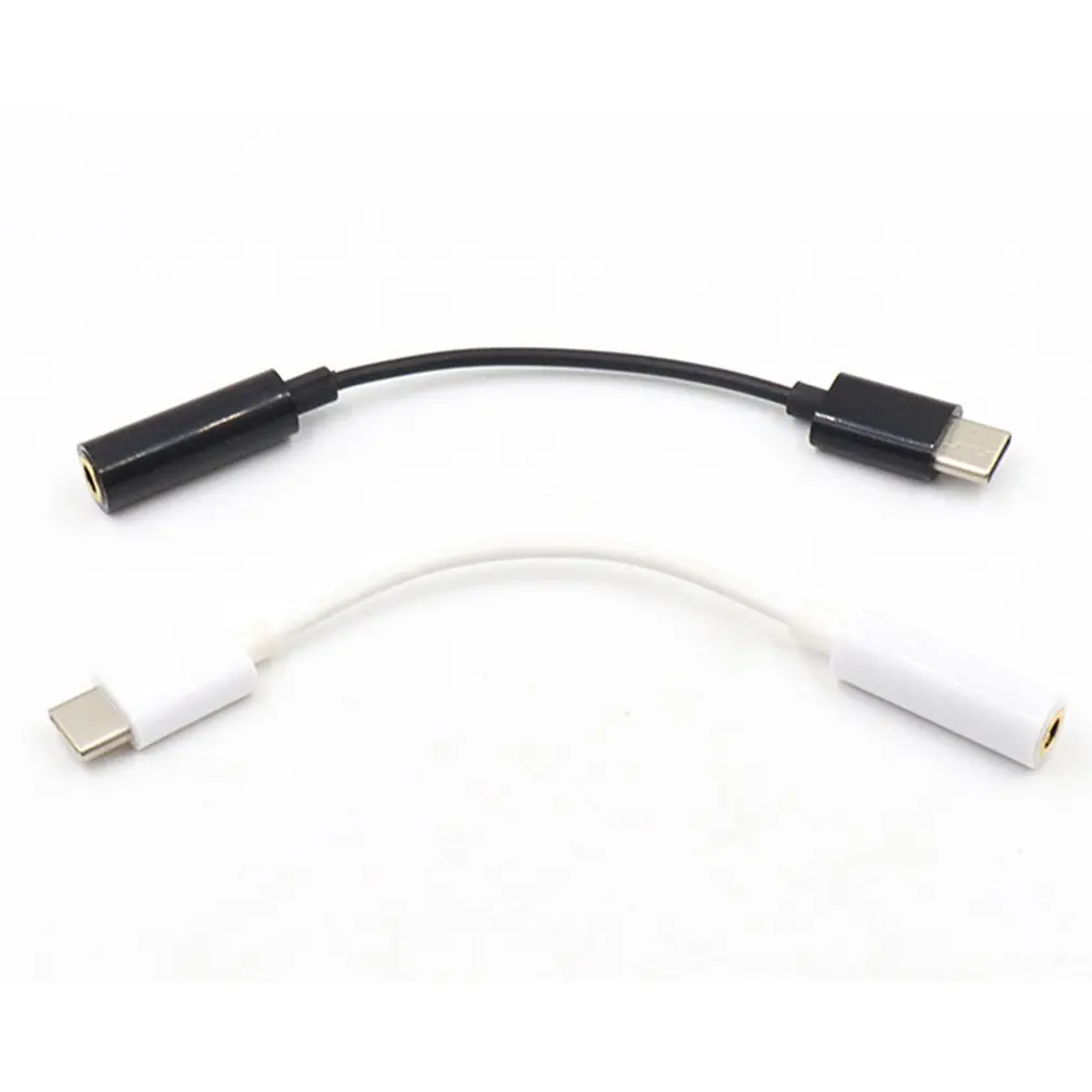 Seee18de67952497cacea53761acbe20fN Mini Portable Type-C to 3.5mm Earphone Cable Adapter USB 3.1 Type C USB-C Male to 3.5 audio Female Jack for Xiaomi