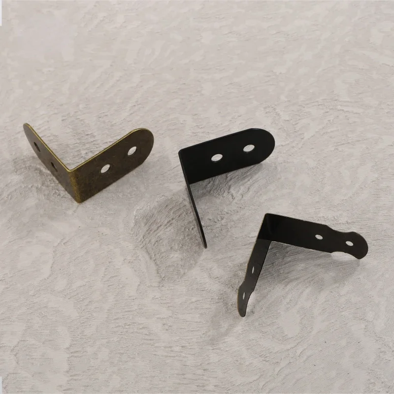 Antique Angle Iron Jewelry Box Material 90 Degree Straight Support Fastener Laminate Connector