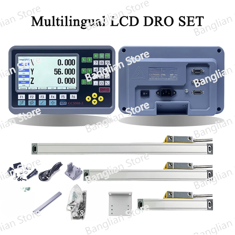 

2024 New 2 / 3 Axis LCD DRO Digital Readout Display Counter Linear Scale Optical for Milling Lathe Turning Machines