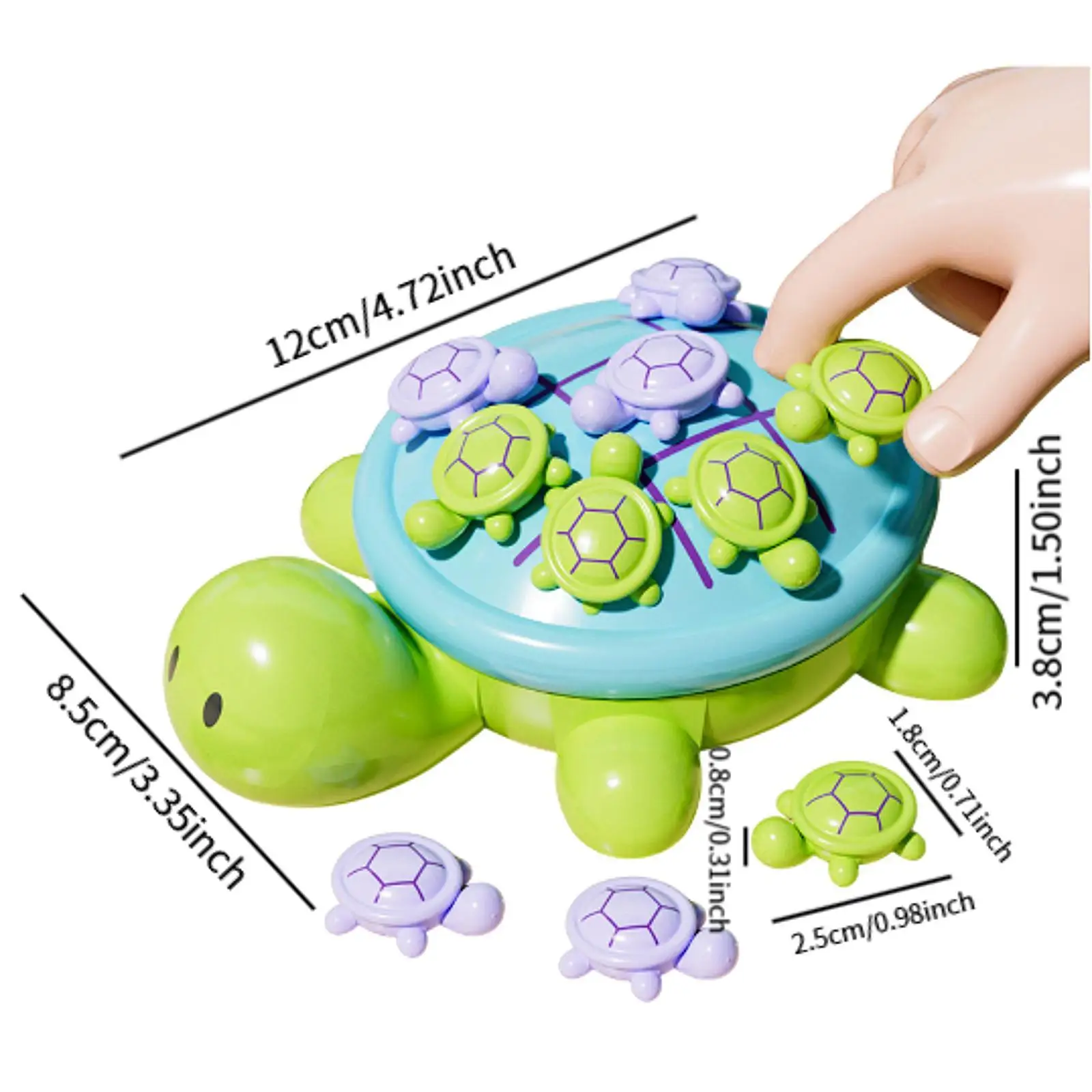 Turtle Tic Toe Game Favors Travel Games Educational Toy for Kids Gifts