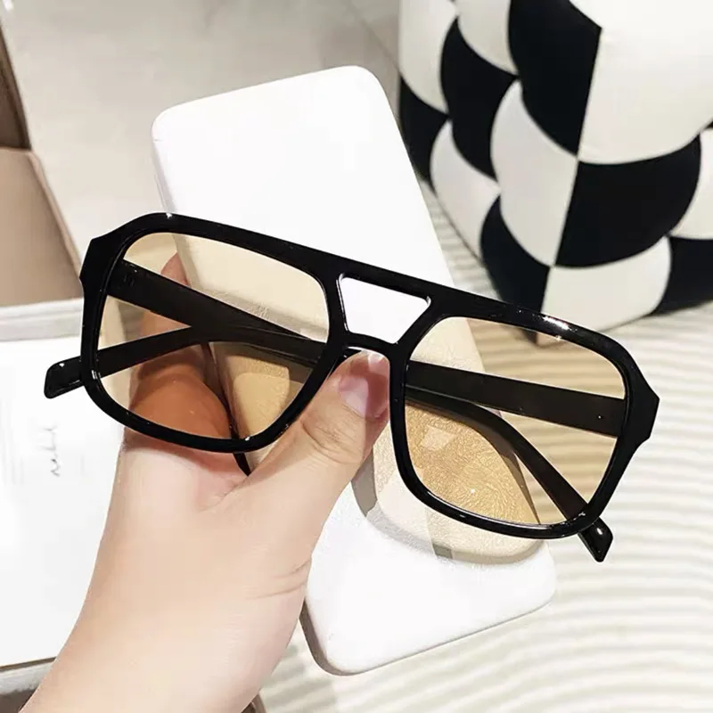 2023 Double bridge square Women Sunglasses Vintage Brand Designer Men Sun Glasses Shades Female Exaggerated oversize sunglasses BEST SELLERS 2023 Double bridge square Women Sunglasses Vintage Brand Designer Men Sun Glasses Shades Female Exaggerated oversize sunglasses BEST SELLERS